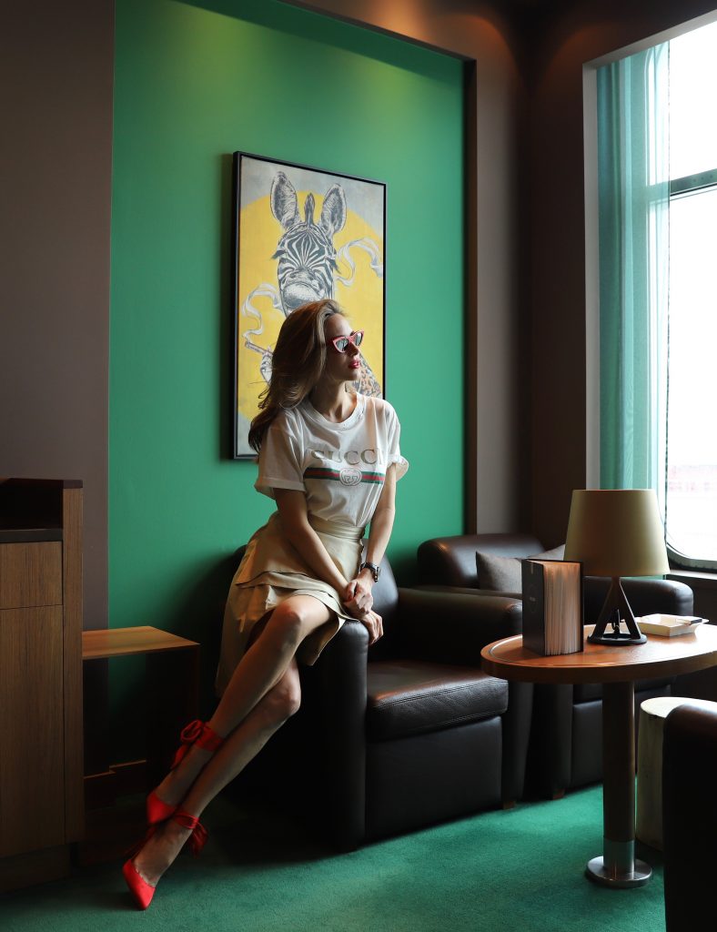 Blogger and Model Alexandra Lapp on board of the MS EUROPA 2 of Hapag-Lloyd Cruises for the FASHION2NIGHT event on August 17, 2018 in Hamburg, Germany.