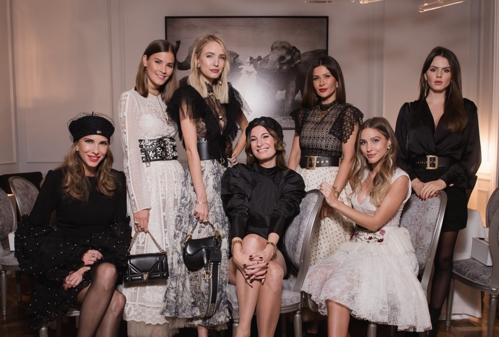 Alexandra Lapp at the Maison Christian Dior Christmas Dinner in Paris on November 28, 2018 in Paris, France.