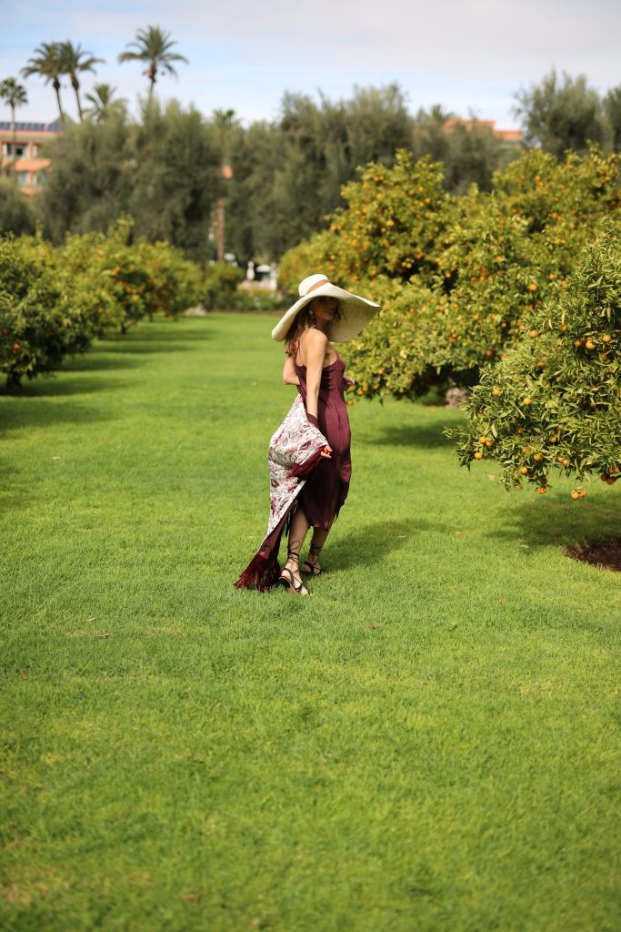Alexandra Lapp at La Mamounia on November 27, 2018 in Marrakech, Morocco.