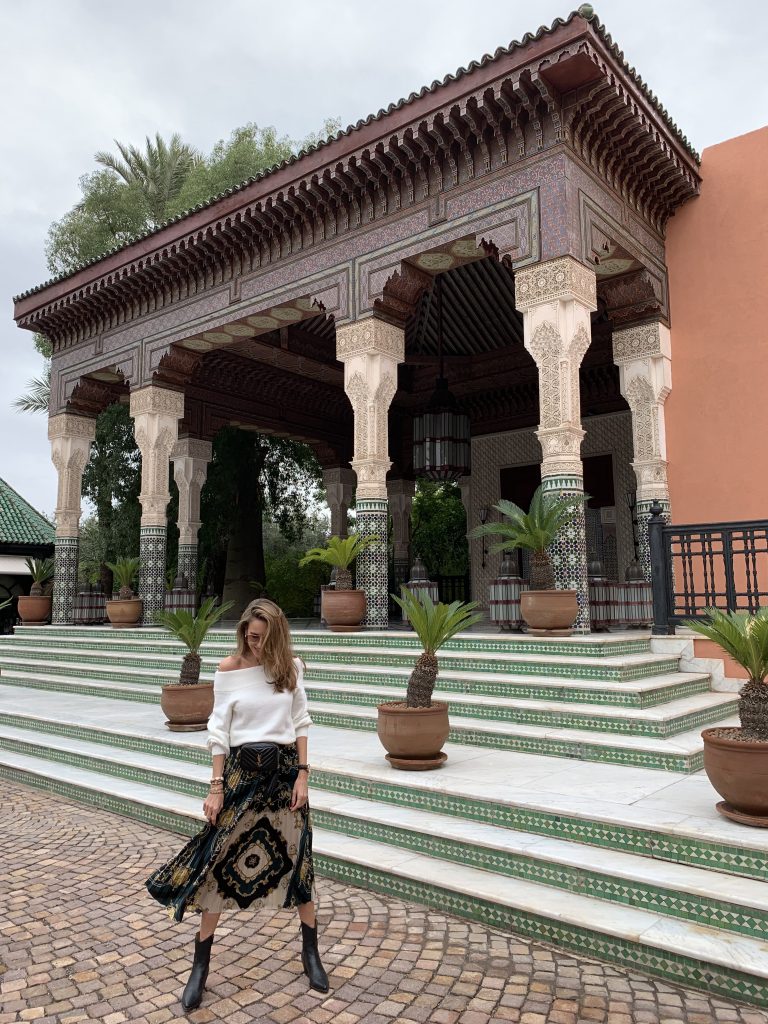 Alexandra Lapp at La Mamounia on November 27, 2018 in Marrakech, Morocco.