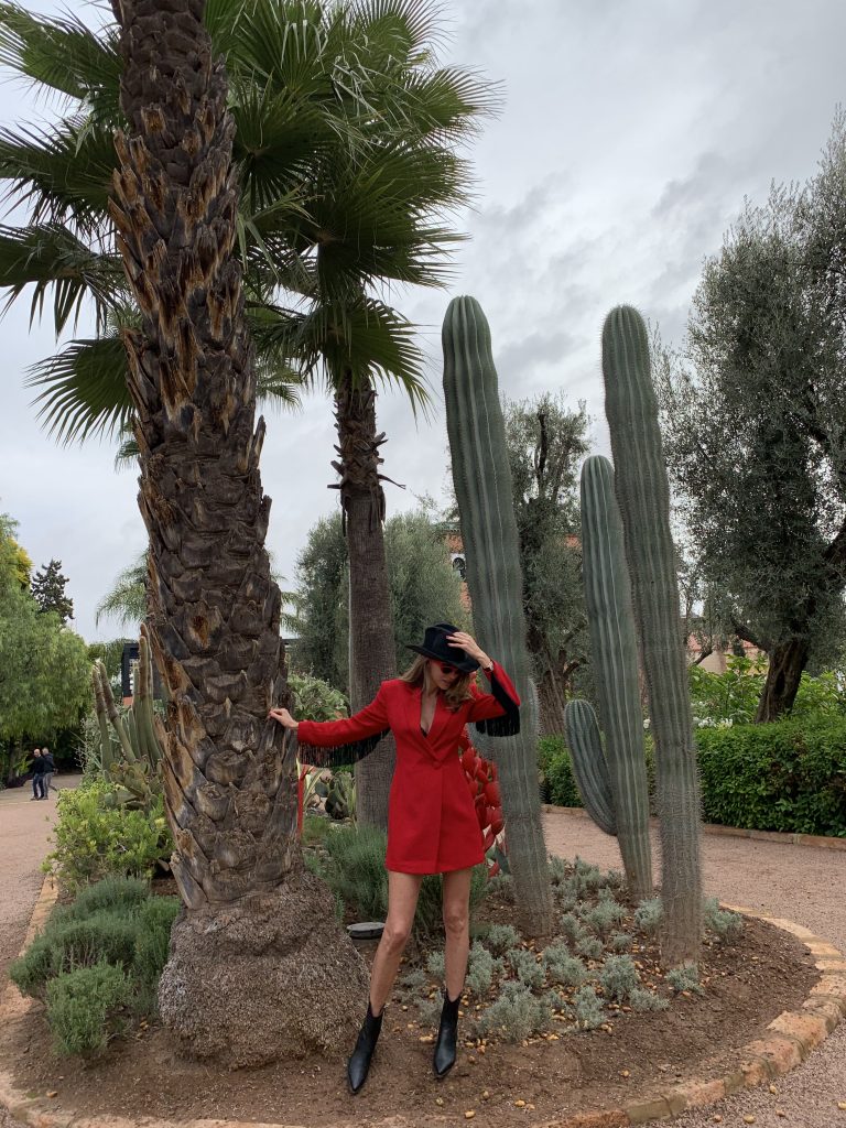 Alexandra Lapp at La Mamounia on November 27, 2018 in Marrakech, Morocco.