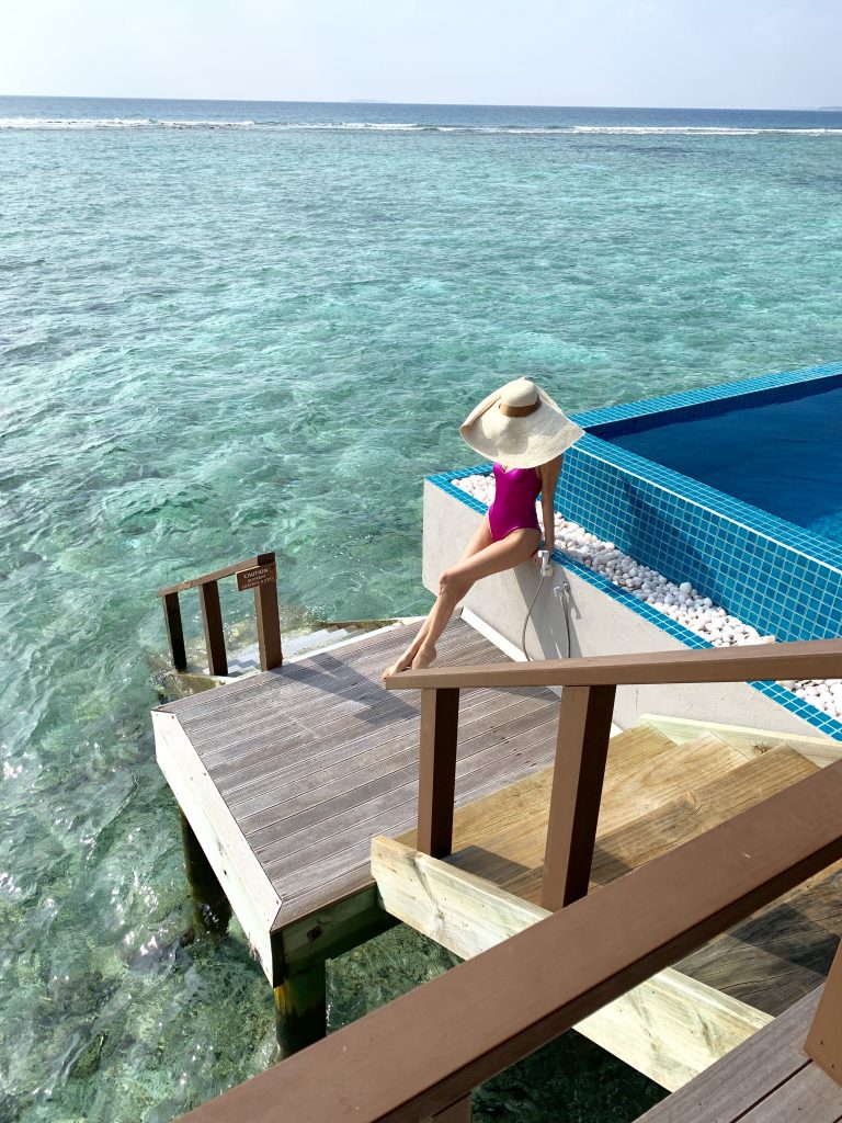 Alexandra Lapp enjoying a perfect time out in paradise, organized by One Luxury at the Hideaway Maldives Beach Resort & Spa