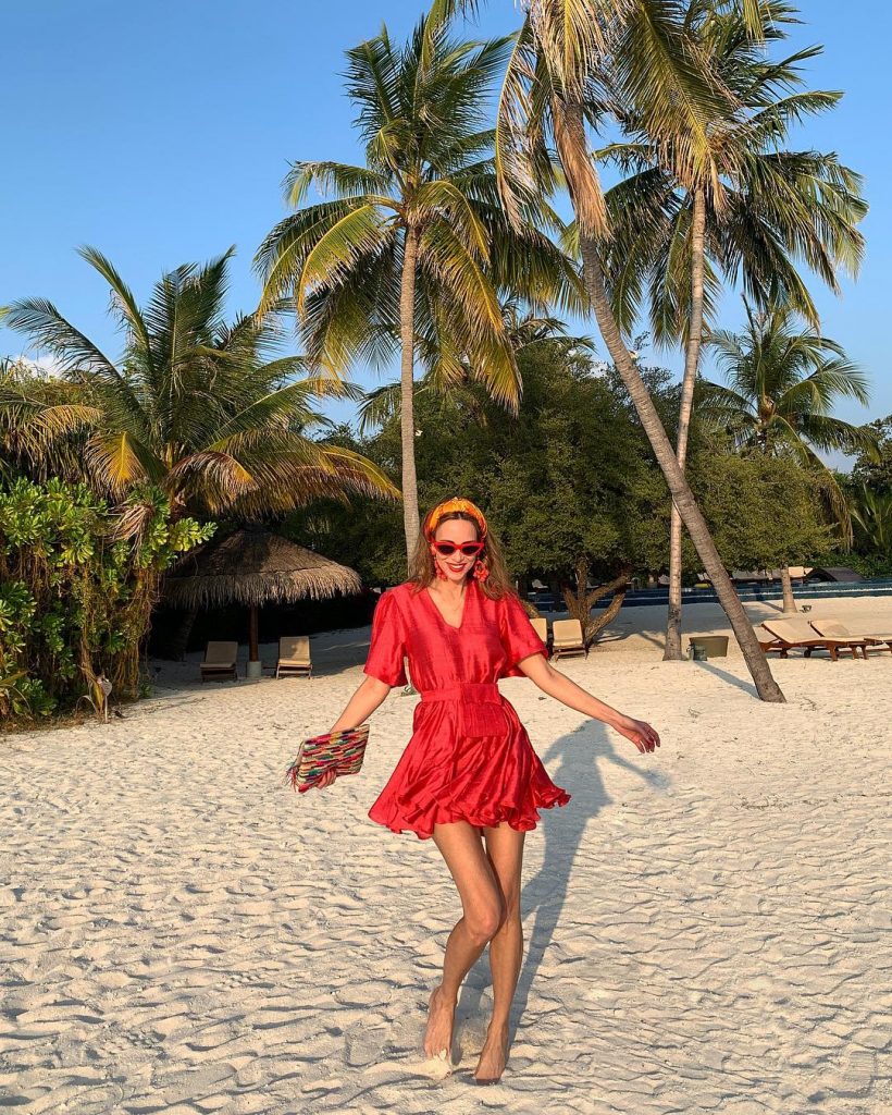 Alexandra Lapp enjoying a perfect time out in paradise, organized by One Luxury at the Hideaway Maldives Beach Resort & Spa