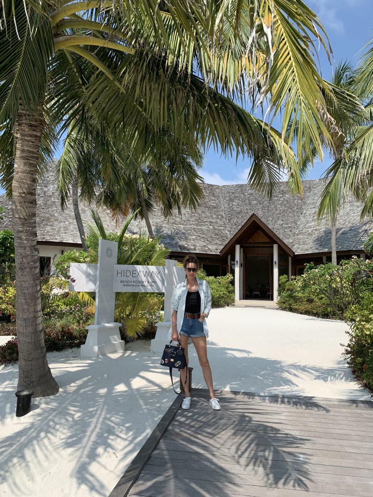 Alexandra Lapp enjoying a perfect time out in paradise, organized by One Luxury at the Hideaway Maldives Beach Resort & Spa