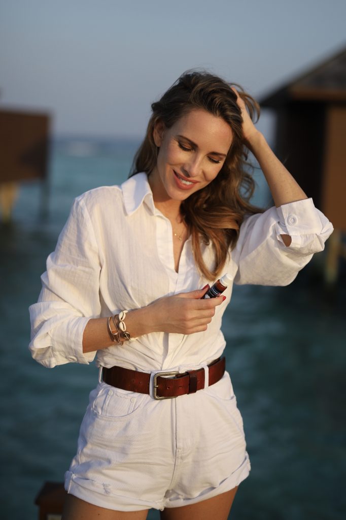 Orthomol beauty, inner beauty, orthomol, beauty elixir, beauty shot, beauty drink Alexandra Lapp enjoying her tasty Orthomol Beauty drink to support her natural beauty