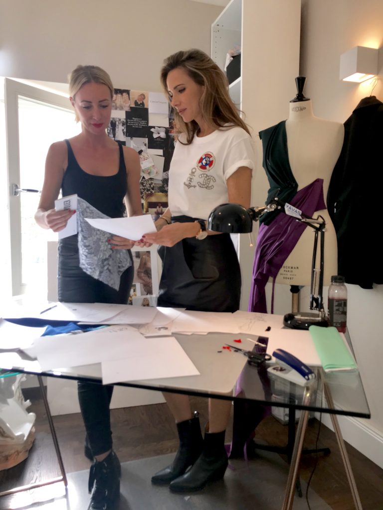 Alexandra Lapp wearing dresses from her design cooperation Lana Mueller x Alexandra Lapp