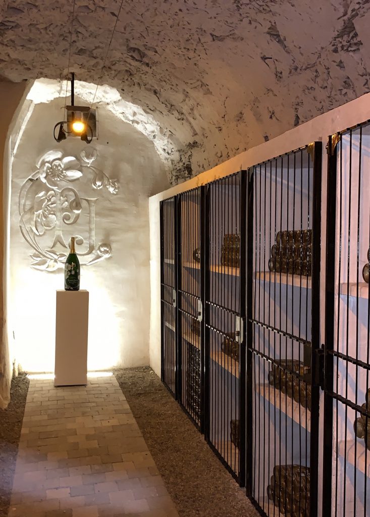 Alexandra Lapp is seen in the Maison Belle Epoque of Perrier-Jouët in Epernay, France.