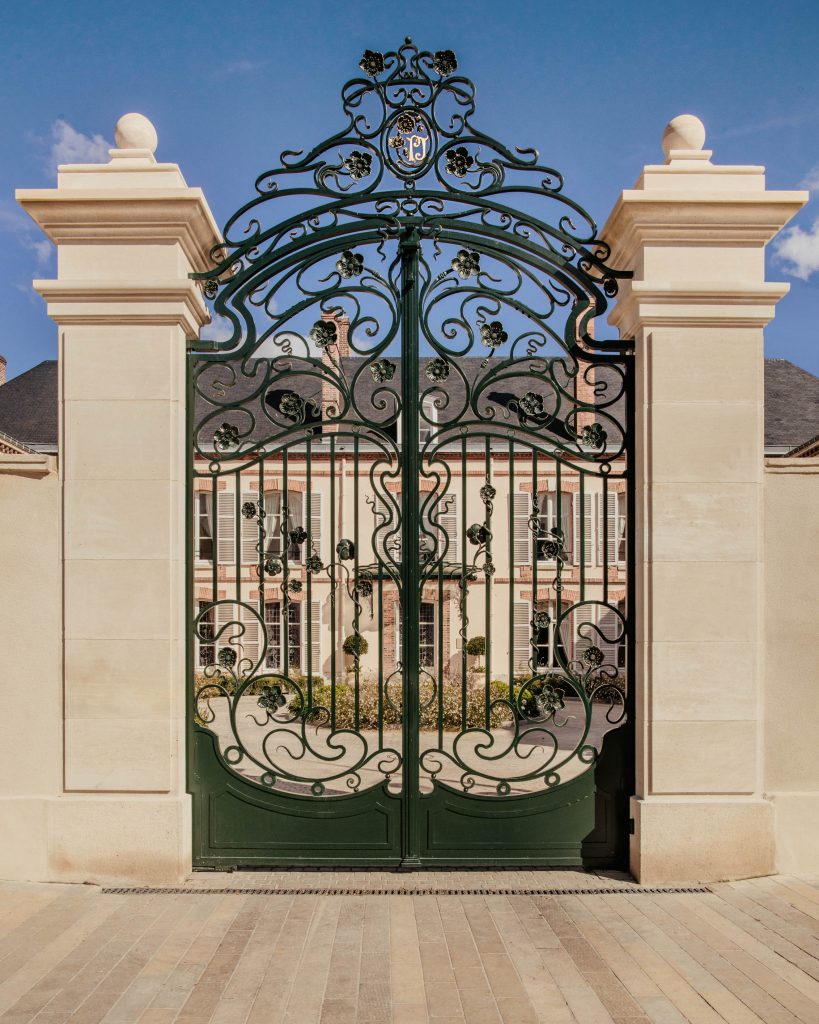 Alexandra Lapp is seen in the Maison Belle Epoque of Perrier-Jouët in Epernay, France.