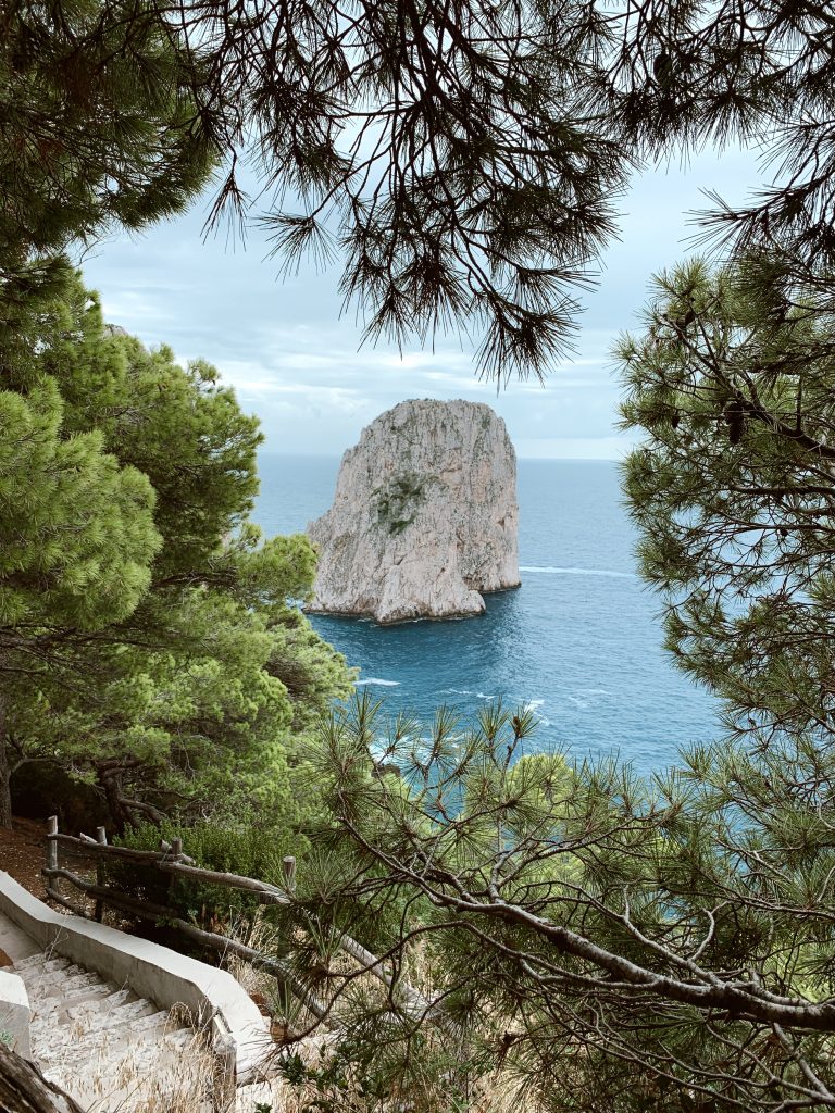 Alexandra Lapp is seen on the isle of Capri in a vacation look