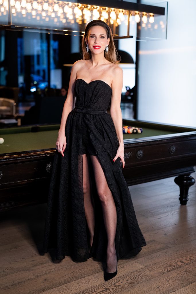 BADEN-BADEN, GERMANY - NOVEMBER 21: Alexandra Lapp attends the 71st Bambi Awards at Festspielhaus Baden-Baden on November 21, 2019 in Baden-Baden, Germany wearing Dior gown and Harry Winston jewelry. (Photo by Andreas Rentz/Getty Images)