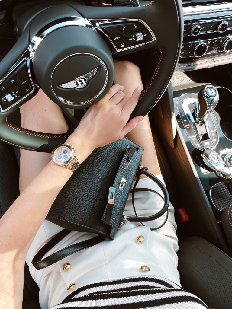 Alexandra Lapp takes part in the NEW BENTAYGA Sylt Experience, driving the #newbentayga best of its class SUV by BENTLY MOTORS.