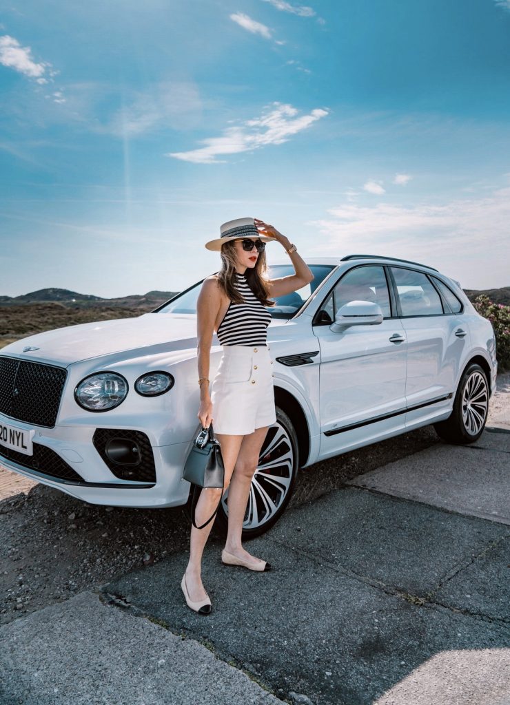 Alexandra Lapp takes part in the NEW BENTAYGA Sylt Experience, driving the #newbentayga best of its class SUV by BENTLY MOTORS.