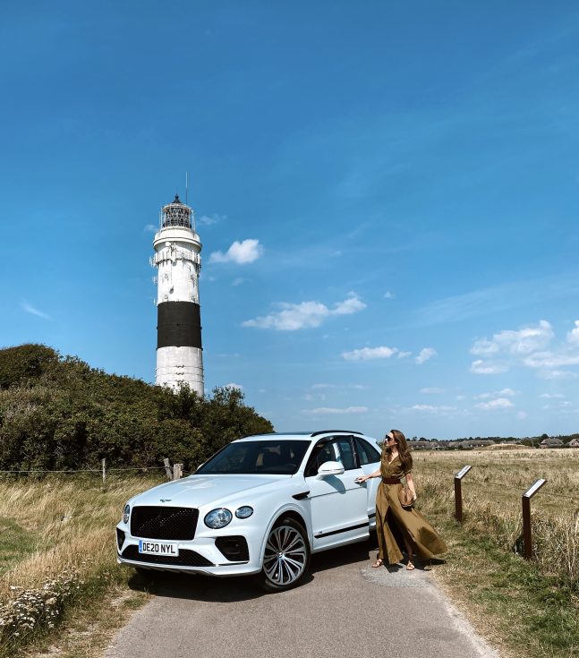Alexandra Lapp takes part in the NEW BENTAYGA Sylt Experience, driving the #newbentayga best of its class SUV by BENTLY MOTORS.