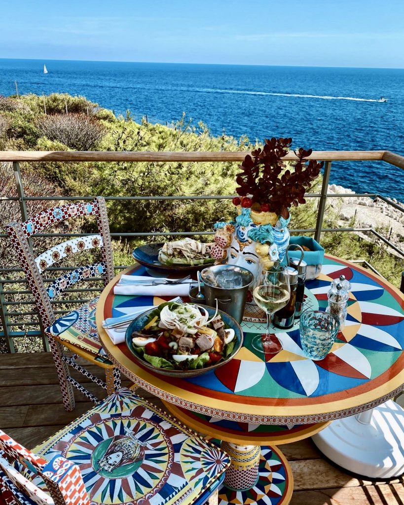 Alexandra Lapp enjoys her summer vacation at the Grand-Hotel du Cap-Ferrat at the Côtes d’Azur.