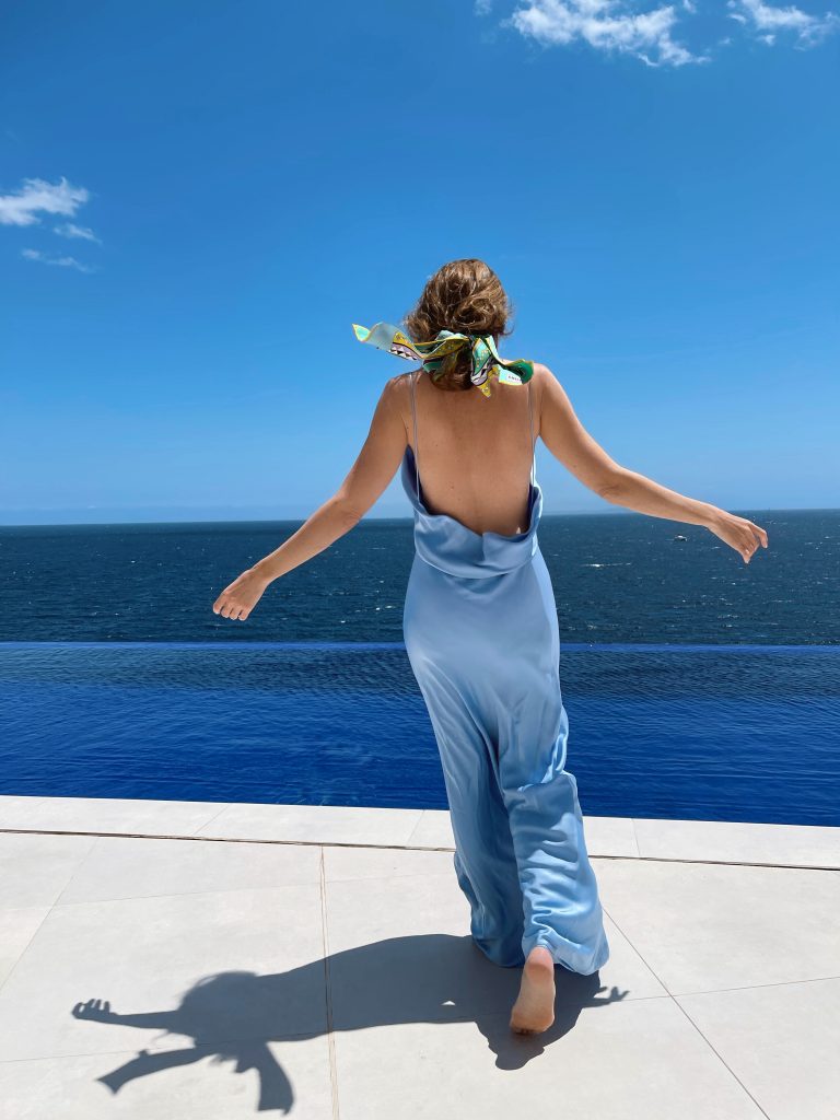 Alexandra Lapp is seen wearing her suit case must haves on the beautiful island of Mallorca.
