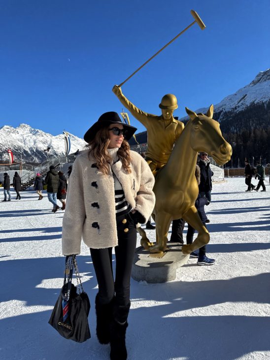Alexandra Lapp spends a weekend get-away in beautiful St. Moritz, Switzerland.