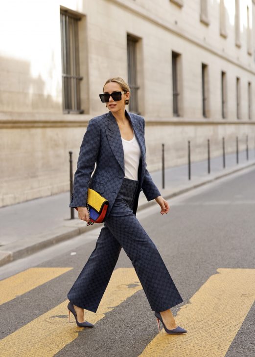 Alexandra Lapp is seen during PFW wearing the latest Fashion Trends A/W 2023.
