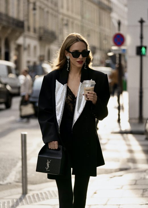 Alexandra Lapp is seen during PFW wearing the latest Fashion Trends A/W 2023.