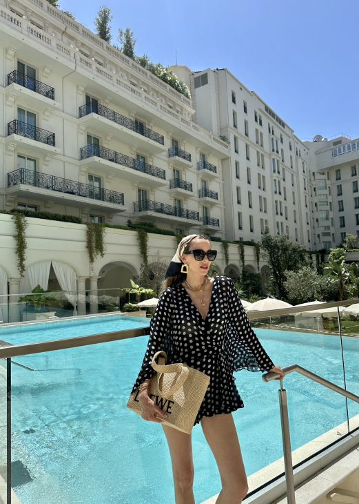 Alexandra Lapp enjoys here vacation at the iconic Carlton Cannes, a place at the French Riviera, where history and luxury intertwine seamlessly.