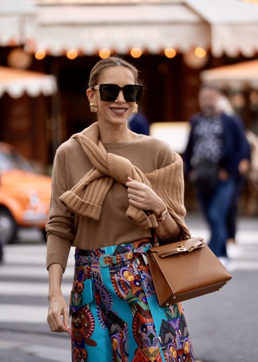 Alexandra Lapp is seen wearing casual chic fall/winter looks in Paris this season.