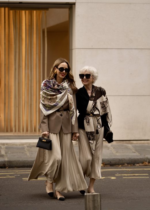 Alexandra Lapp is seen wearing casual chic fall/winter looks in Paris this season.