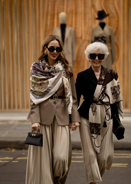 Alexandra Lapp is seen wearing casual chic fall/winter looks in Paris this season.