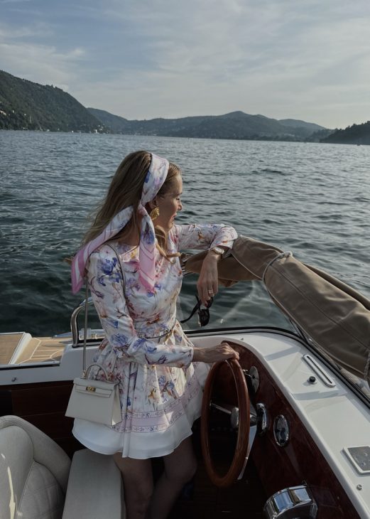 Alexandra Lapp enjoys her vacation at the beautiful Mandarin Oriental Lago di Como hotel at one of Italy’s most iconic lakes. 