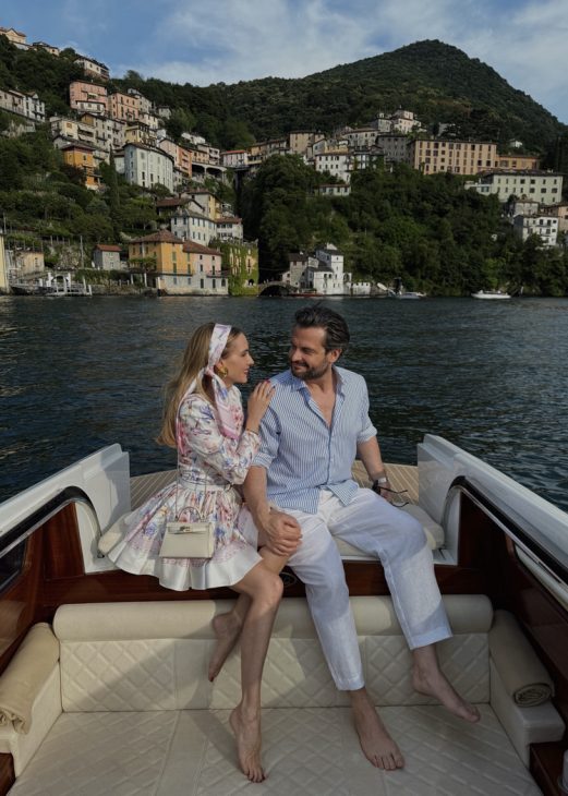  Alexandra Lapp enjoys her vacation at the beautiful Mandarin Oriental Lago di Como hotel at one of Italy’s most iconic lakes. 
