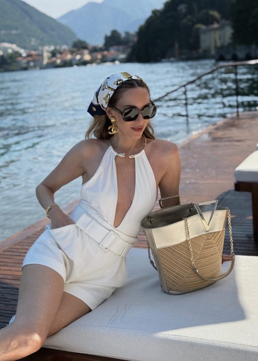  Alexandra Lapp enjoys her vacation at the beautiful Mandarin Oriental Lago di Como hotel at one of Italy’s most iconic lakes. 