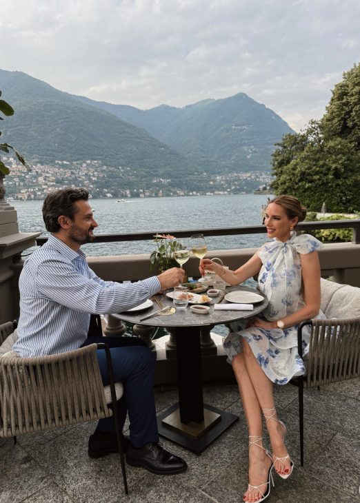 Alexandra Lapp enjoys her vacation at the beautiful Mandarin Oriental Lago di Como hotel at one of Italy’s most iconic lakes. 