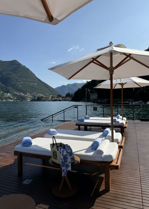  Alexandra Lapp enjoys her vacation at the beautiful Mandarin Oriental Lago di Como hotel at one of Italy’s most iconic lakes. 