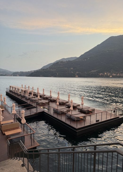  Alexandra Lapp enjoys her vacation at the beautiful Mandarin Oriental Lago di Como hotel at one of Italy’s most iconic lakes. 
