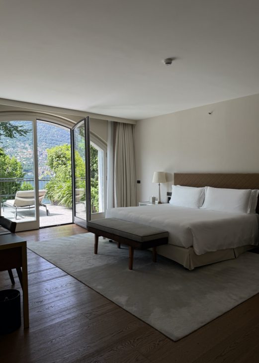  Alexandra Lapp enjoys her vacation at the beautiful Mandarin Oriental Lago di Como hotel at one of Italy’s most iconic lakes. 