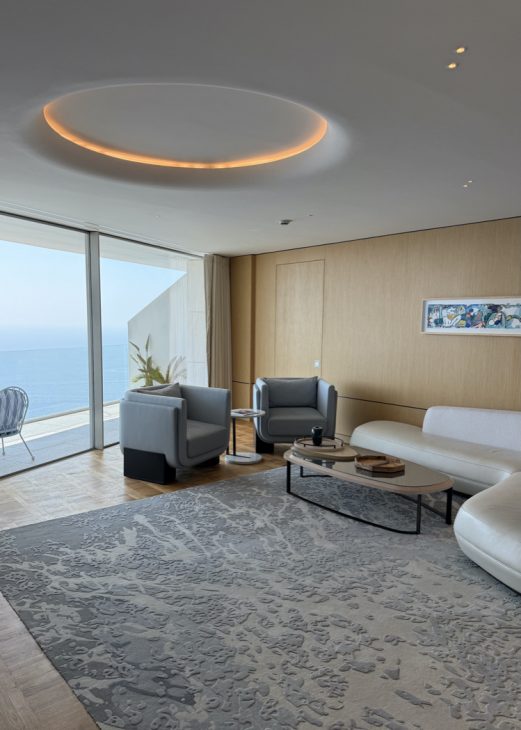 Alexandra Lapp, The Maybourne Riviera, Monaco, Monte Carlo, Cote D Azure Alexandra Lapp returns to The Maybourne Riviera, a hotel perched high above the Mediterranean in Roquebrune-Cap-Martin and overlooking the sparkling lights of Monte-Carlo, it is a retreat where architecture, design, and nature exist in perfect harmony, suspended between horizon and sea.